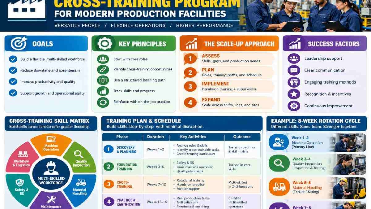 How to Design and Scale a Cross-Training Program for Modern Production Facilities